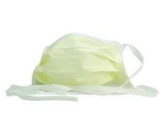 Strap Style Disposable Medical Mask Tasteless Strong Adsorption Yellow Color
