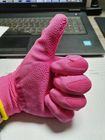 Breathable 46g Foam Latex Dipped Work Gloves Non Slip for  Light Industry